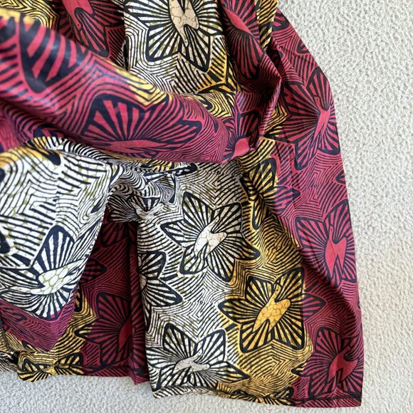 Vintage Bea Taylor Caftan Dress Batik Floral Boho Maxi 70s - Picture 6 of 7